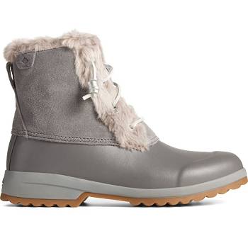 Sperry Maritime Repel Suede Snow Siva - Damske Zimne Topanky